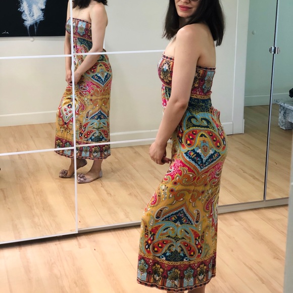 boho bandeau dress